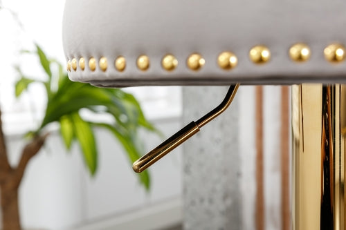 Swivel Bar Stools Set of 2 Adjustable Counter Height Chairs with