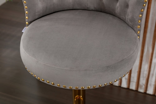 Swivel Bar Stools Set of 2 Adjustable Counter Height Chairs with