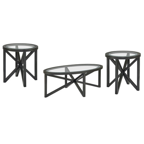 Modern simple glass coffee table, tempered glass coffee table solid