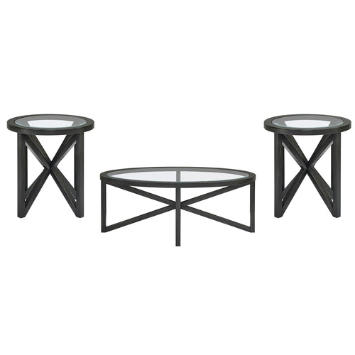 Modern simple glass coffee table, tempered glass coffee table solid